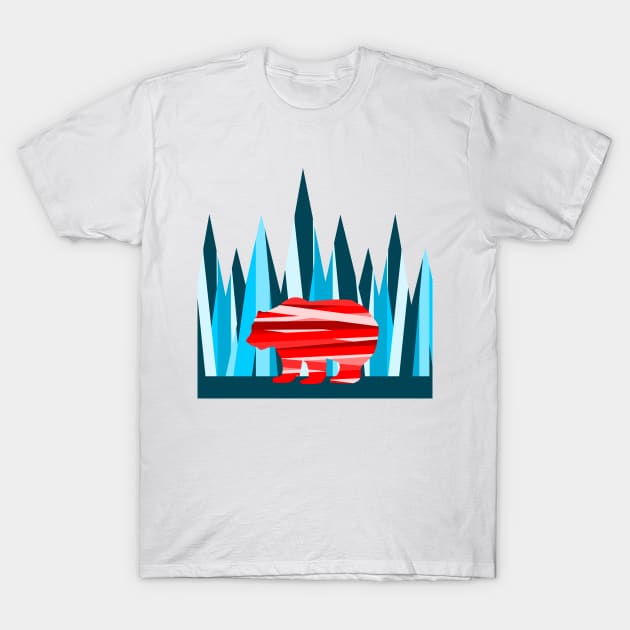 Bear In The Mountains T-Shirt by mailboxdisco